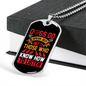 Dogs Do Speak Red Necklace Stainless Steel or 18k Gold Dog Tag 24" Chain-Express Your Love Gifts