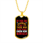 Dogs Do Speak Red Necklace Stainless Steel or 18k Gold Dog Tag 24" Chain-Express Your Love Gifts