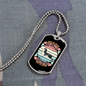 Dogs Do Speak Siberian Necklace Stainless Steel or 18k Gold Dog Tag 24" Chain-Express Your Love Gifts