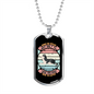 Dogs Do Speak Siberian Necklace Stainless Steel or 18k Gold Dog Tag 24" Chain-Express Your Love Gifts