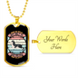 Dogs Do Speak Siberian Necklace Stainless Steel or 18k Gold Dog Tag 24" Chain-Express Your Love Gifts