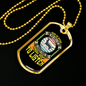 Dogs Do Speak Siberian Yellow Necklace Stainless Steel or 18k Gold Dog Tag 24" Chain-Express Your Love Gifts