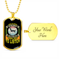 Dogs Do Speak Siberian Yellow Necklace Stainless Steel or 18k Gold Dog Tag 24" Chain-Express Your Love Gifts
