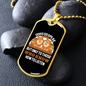 Dogs Do Speak to Those Who Listen Necklace Stainless Steel or 18k Gold Dog Tag 24" Chain-Express Your Love Gifts