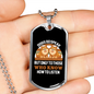 Dogs Do Speak to Those Who Listen Necklace Stainless Steel or 18k Gold Dog Tag 24" Chain-Express Your Love Gifts