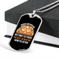 Dogs Do Speak to Those Who Listen Necklace Stainless Steel or 18k Gold Dog Tag 24" Chain-Express Your Love Gifts