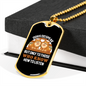 Dogs Do Speak to Those Who Listen Necklace Stainless Steel or 18k Gold Dog Tag 24" Chain-Express Your Love Gifts