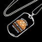 Dogs Do Speak to Those Who Listen Necklace Stainless Steel or 18k Gold Dog Tag 24" Chain-Express Your Love Gifts