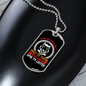 Dogs Do Speak White Head Necklace Stainless Steel or 18k Gold Dog Tag 24" Chain-Express Your Love Gifts