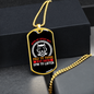 Dogs Do Speak White Head Necklace Stainless Steel or 18k Gold Dog Tag 24" Chain-Express Your Love Gifts