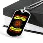 Dogs Do Speak Yellow Red Necklace Stainless Steel or 18k Gold Dog Tag 24" Chain-Express Your Love Gifts