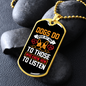 Dogs Do Speak Yellow White Necklace Stainless Steel or 18k Gold Dog Tag 24" Chain-Express Your Love Gifts