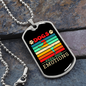 Dogs Feel Our Emotions Necklace Stainless Steel or 18k Gold Dog Tag 24" Chain-Express Your Love Gifts