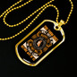 Dogs in Heaven Necklace Stainless Steel or 18k Gold Dog Tag 24" Chain-Express Your Love Gifts