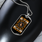 Dogs in Heaven Necklace Stainless Steel or 18k Gold Dog Tag 24" Chain-Express Your Love Gifts