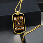 Dogs in Heaven Necklace Stainless Steel or 18k Gold Dog Tag 24" Chain-Express Your Love Gifts