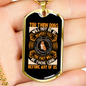 Dogs in Heaven Necklace Stainless Steel or 18k Gold Dog Tag 24" Chain-Express Your Love Gifts