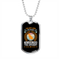 Dogs Live For The Day Necklace Stainless Steel or 18k Gold Dog Tag 24" Chain-Express Your Love Gifts
