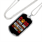 Dogs Lives Are Short Dog Prints Necklace Stainless Steel or 18k Gold Dog Tag 24" Chain-Express Your Love Gifts