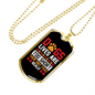 Dogs Lives Are Short Dog Prints Necklace Stainless Steel or 18k Gold Dog Tag 24" Chain-Express Your Love Gifts