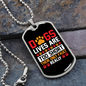 Dogs Lives Are Short Dog Prints Necklace Stainless Steel or 18k Gold Dog Tag 24" Chain-Express Your Love Gifts