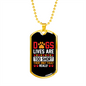 Dogs Lives Are Short Dog Prints Necklace Stainless Steel or 18k Gold Dog Tag 24" Chain-Express Your Love Gifts