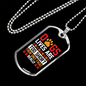 Dogs Lives Are Short Dog Prints Necklace Stainless Steel or 18k Gold Dog Tag 24" Chain-Express Your Love Gifts