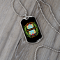 Dogs Lives Are Too Short Green Necklace Stainless Steel or 18k Gold Dog Tag 24" Chain-Express Your Love Gifts