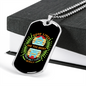Dogs Lives Are Too Short Green Necklace Stainless Steel or 18k Gold Dog Tag 24" Chain-Express Your Love Gifts