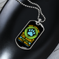Dogs Lives Are Too Short Neon Necklace Stainless Steel or 18k Gold Dog Tag 24" Chain-Express Your Love Gifts