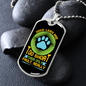 Dogs Lives Are Too Short Neon Necklace Stainless Steel or 18k Gold Dog Tag 24" Chain-Express Your Love Gifts