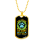Dogs Lives Are Too Short Neon Necklace Stainless Steel or 18k Gold Dog Tag 24" Chain-Express Your Love Gifts