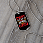 Dogs Lives Are Too Short Red Necklace Stainless Steel or 18k Gold Dog Tag 24" Chain-Express Your Love Gifts