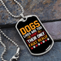 Dogs Lives Are Too Short Their Only Fault Necklace Stainless Steel or 18k Gold Dog Tag 24" Chain-Express Your Love Gifts