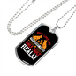 Dogs Lives Are Too Short White Necklace Stainless Steel or 18k Gold Dog Tag 24" Chain-Express Your Love Gifts
