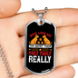 Dogs Lives Are Too Short White Necklace Stainless Steel or 18k Gold Dog Tag 24" Chain-Express Your Love Gifts