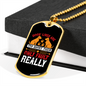 Dogs Lives Are Too Short White Necklace Stainless Steel or 18k Gold Dog Tag 24" Chain-Express Your Love Gifts