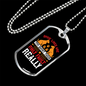 Dogs Lives Are Too Short White Necklace Stainless Steel or 18k Gold Dog Tag 24" Chain-Express Your Love Gifts