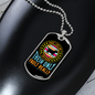 Dogs Lives Blue Necklace Stainless Steel or 18k Gold Dog Tag 24" Chain-Express Your Love Gifts