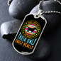 Dogs Lives Blue Necklace Stainless Steel or 18k Gold Dog Tag 24" Chain-Express Your Love Gifts