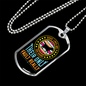 Dogs Lives Blue Necklace Stainless Steel or 18k Gold Dog Tag 24" Chain-Express Your Love Gifts