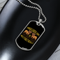 Dogs Lives Bulldogs Necklace Stainless Steel or 18k Gold Dog Tag 24" Chain-Express Your Love Gifts