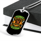 Dogs Lives Green Necklace Stainless Steel or 18k Gold Dog Tag 24" Chain-Express Your Love Gifts