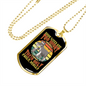 Dogs Lives Necklace Stainless Steel or 18k Gold Dog Tag 24" Chain-Express Your Love Gifts
