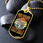 Dogs Lives Necklace Stainless Steel or 18k Gold Dog Tag 24" Chain-Express Your Love Gifts
