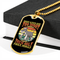 Dogs Lives Necklace Stainless Steel or 18k Gold Dog Tag 24" Chain-Express Your Love Gifts