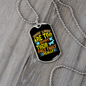 Dogs Lives Yellow Necklace Stainless Steel or 18k Gold Dog Tag 24" Chain-Express Your Love Gifts