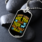 Dogs Lives Yellow Necklace Stainless Steel or 18k Gold Dog Tag 24" Chain-Express Your Love Gifts