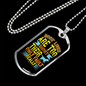 Dogs Lives Yellow Necklace Stainless Steel or 18k Gold Dog Tag 24" Chain-Express Your Love Gifts
