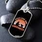 Dogs Love and Happiness Necklace Stainless Steel or 18k Gold Dog Tag 24" Chain-Express Your Love Gifts